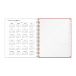 2026 Blue Sky Bespoke Letterpress Pomegranate Blush 8" x 10" Calendar Year Monthly Planner, Faux Leather Cover (156221)
