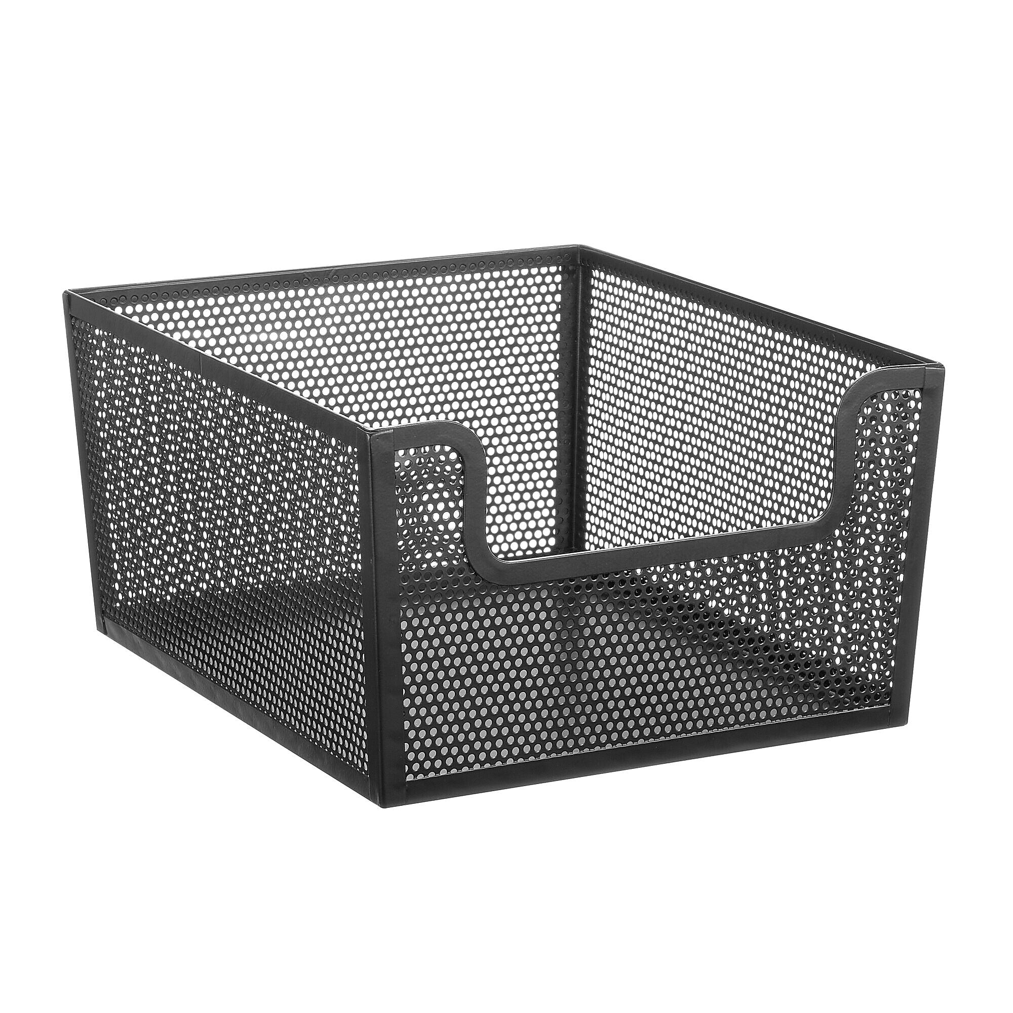 mDesign Steel Organizer, Matte Black (26000)