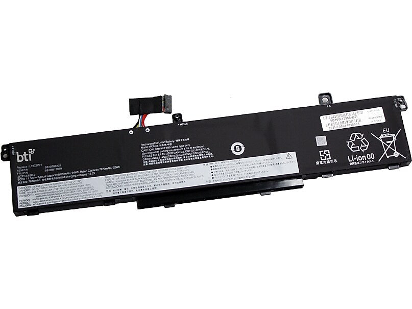 Battery Technology Li-Ion Replacement Battery for Lenovo ThinkPad Mobile Workstations, 7960mAh (5B10W13958-BTI)