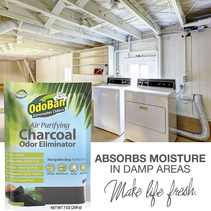 OdoBan Air Purifying Charcoal Deodorizer Solid, 7 oz. (9760A61-200M)
