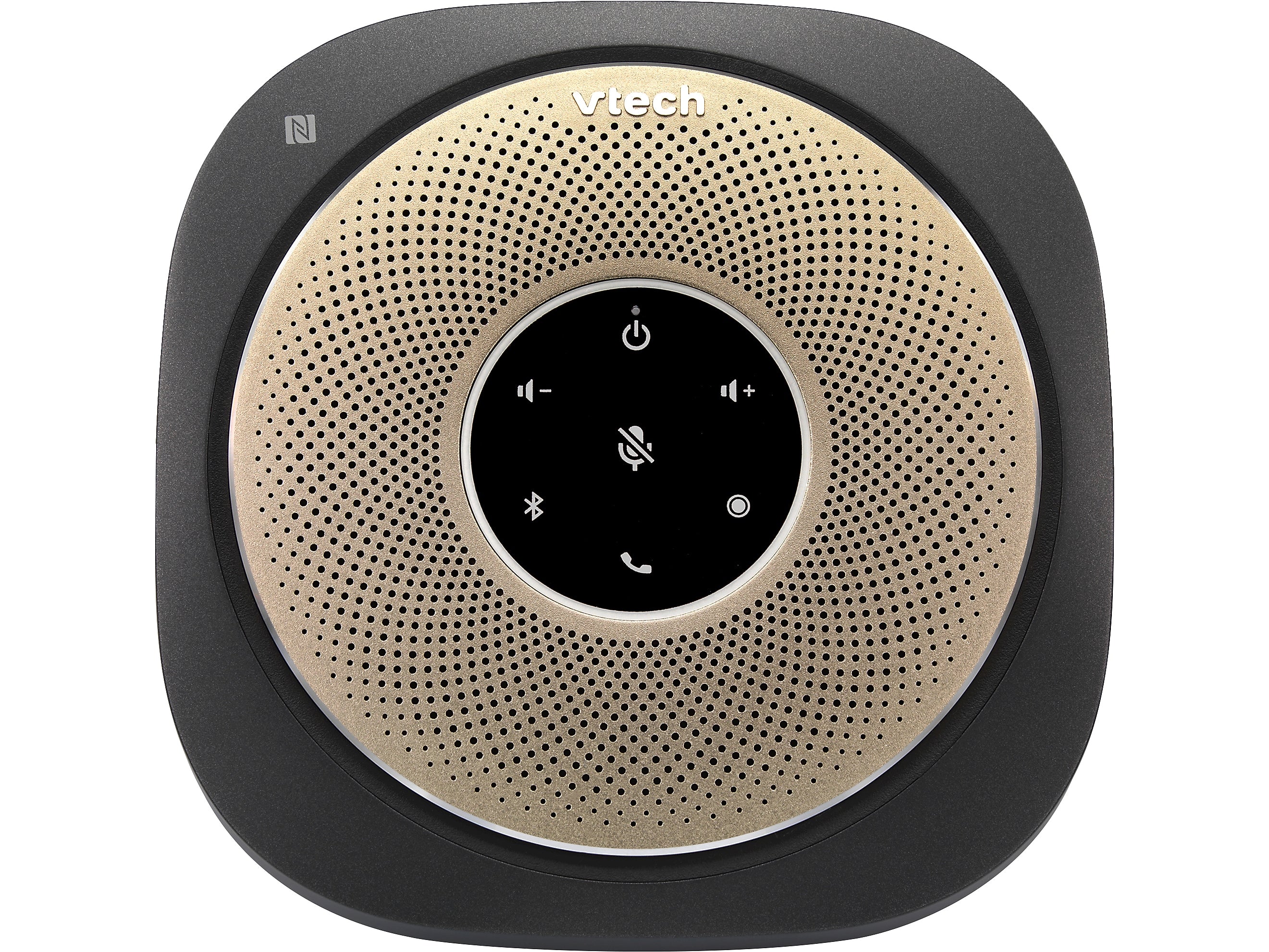 VTech VCS601-2 Cordless Conference Speakerphone, Black/Gold (80-2537-03)