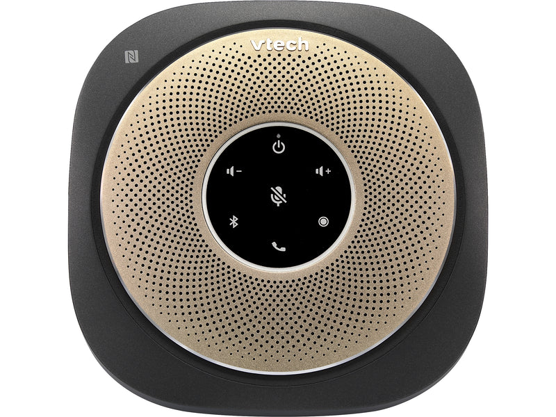 VTech VCS601-2 Cordless Conference Speakerphone, Black/Gold (80-2537-03)