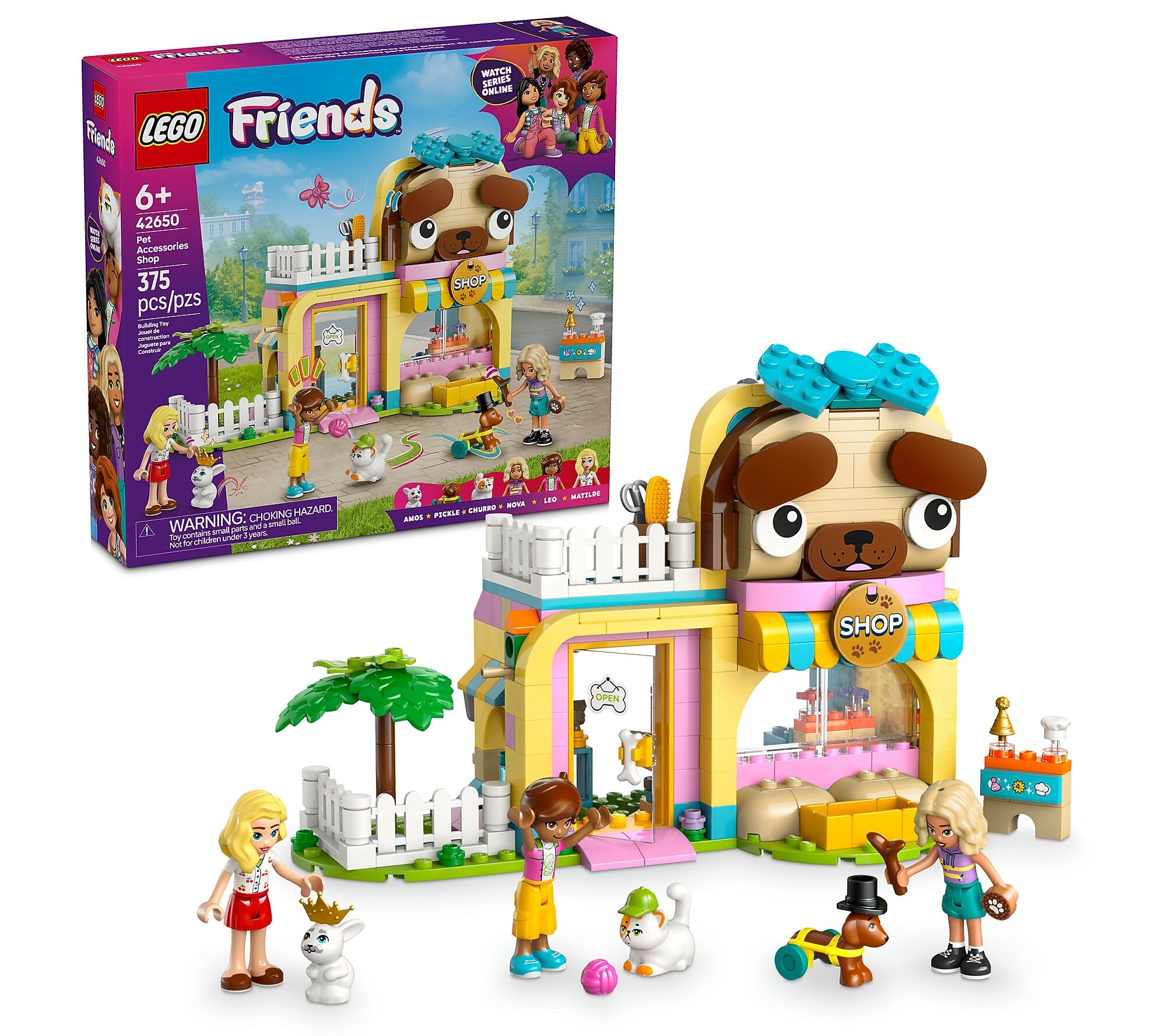 LEGO Friends Pet Accessories Shop, 375 Pieces (42650)