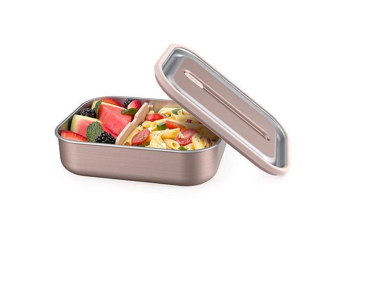 Bentgo MicroSteel Insulated Bento Box, Rose Gold, 41 oz. (BGSTLCH-RG)