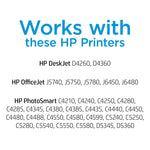 HP 74 Black Standard Yield Ink Cartridge, Prints Up to 200 Pages (CB335WN#140)