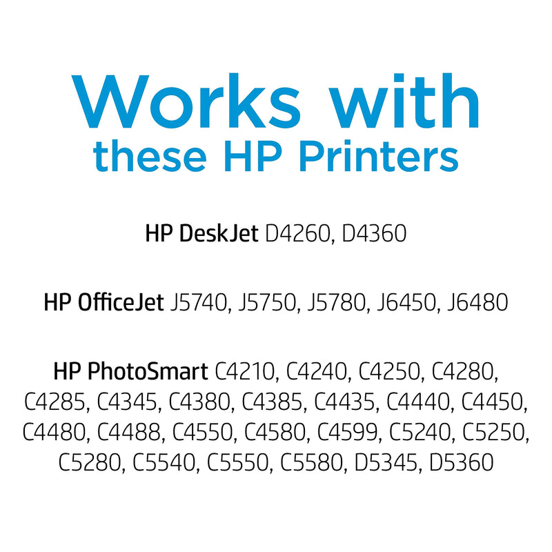 HP 74 Black Standard Yield Ink Cartridge, Prints Up to 200 Pages (CB335WN#140)