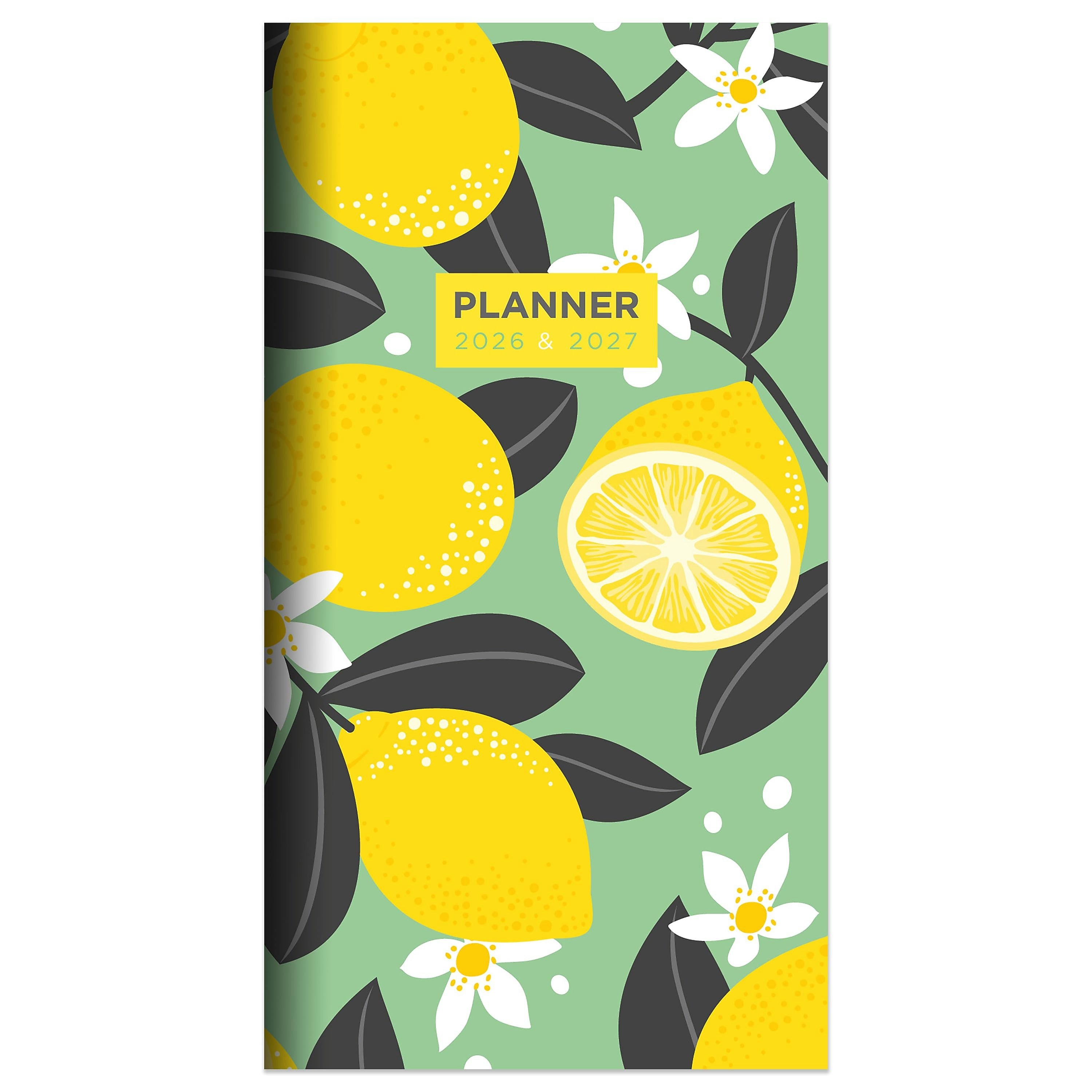 2026-2027 TF Publishing Lemon Blossom 3.5" x 6.5" Monthly, Paperboard Cover, Multicolored (26-7024)