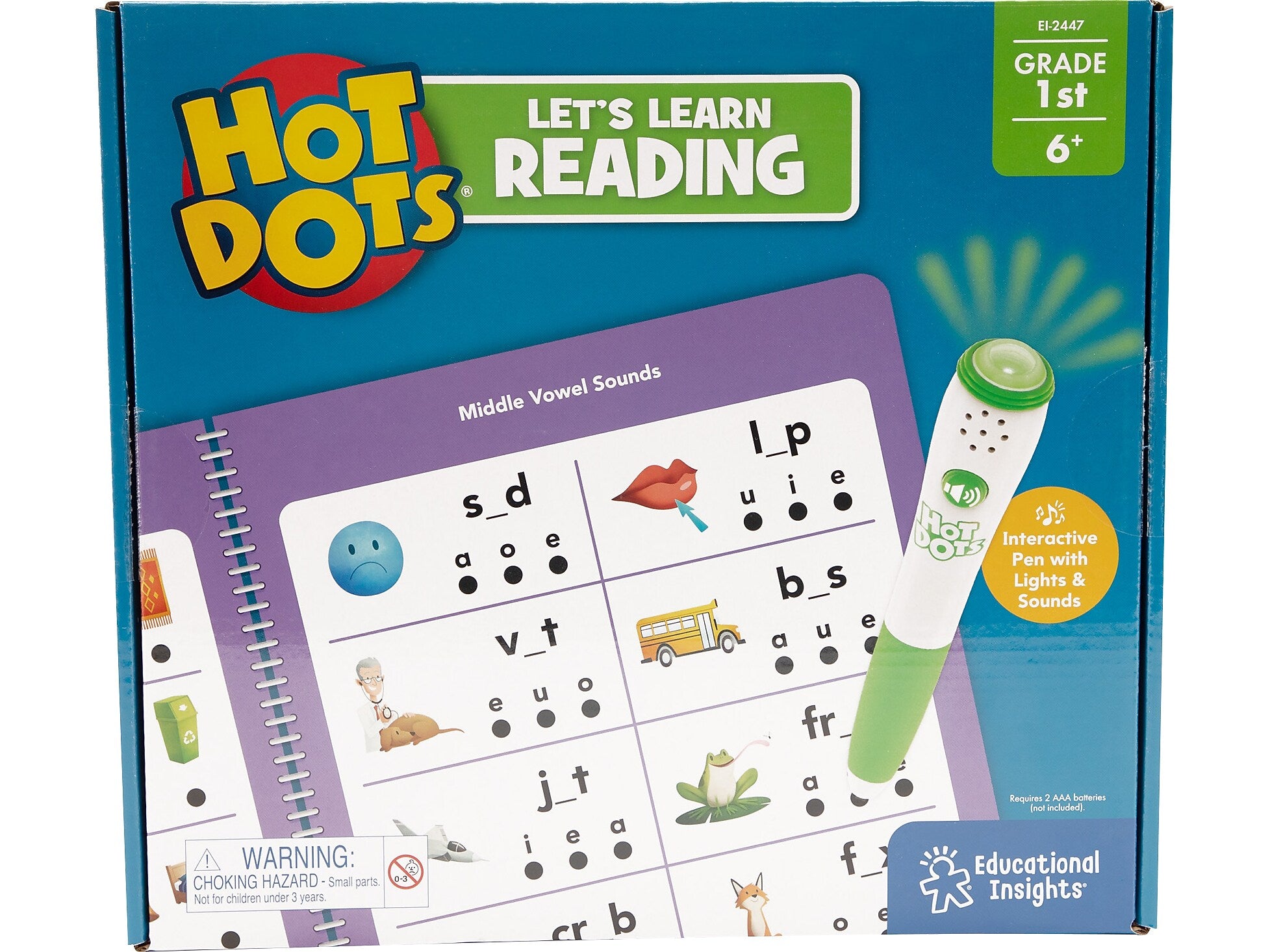 Educational Insights Hot Dots Let's Learn Reading Workbook Set (2447)