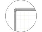 Luxor Dry-Erase Mobile Combination Ghost Grid/Whiteboard, Aluminum Frame, 40" x 72" (MB7240LB)
