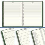 2026 AT-A-GLANCE Recycled 8.25" x 11" Weekly & Monthly Appointment Book Planner, Faux Leather Cover, Green (70-950G-60-26)
