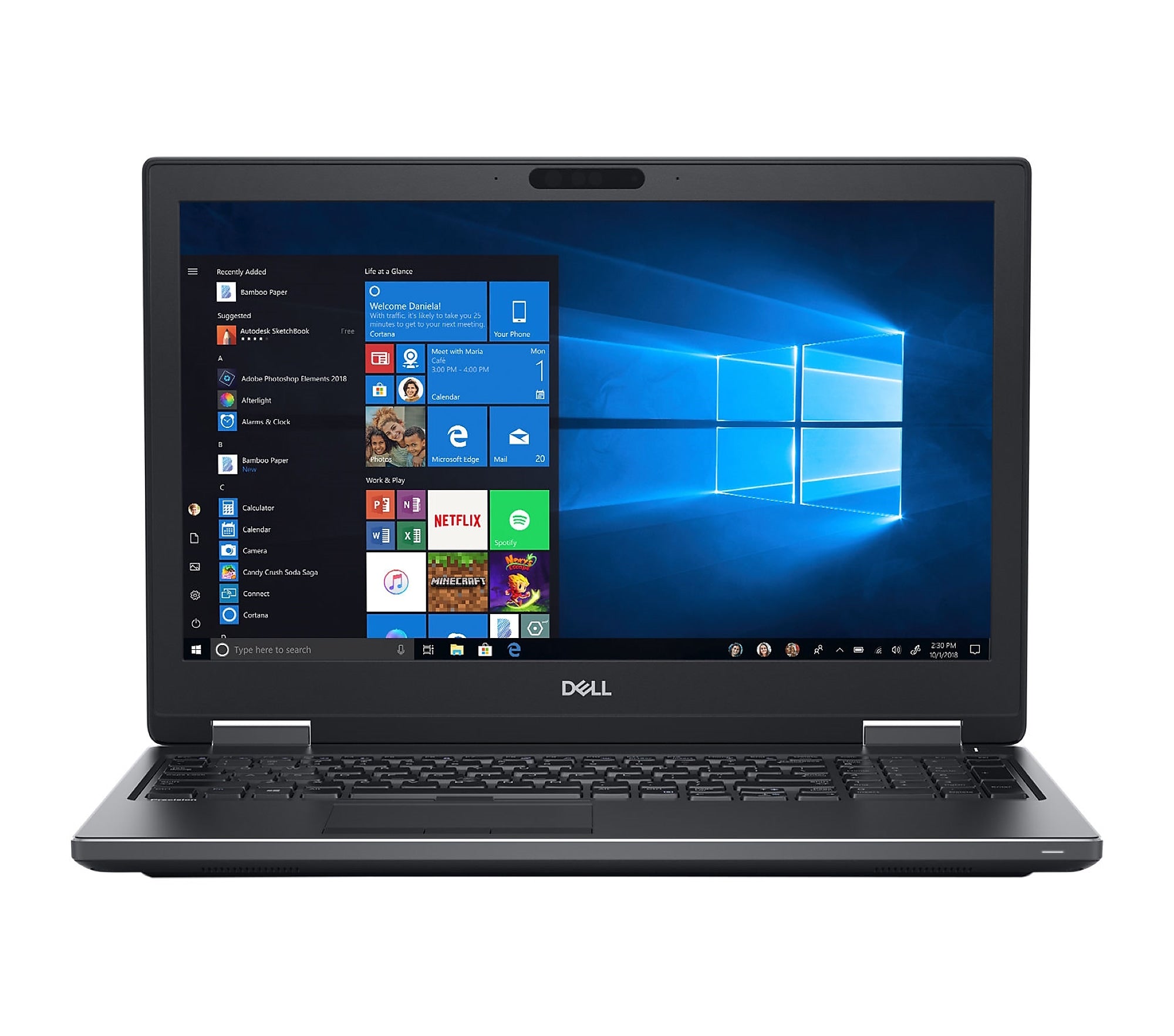 Dell Precision 7530 15.6" Refurbished Laptop, Intel Core i7-8850H, 2.6GHz, 64GB RAM, 2TB SSD, Windows 11 Pro (J5-P7530A12)