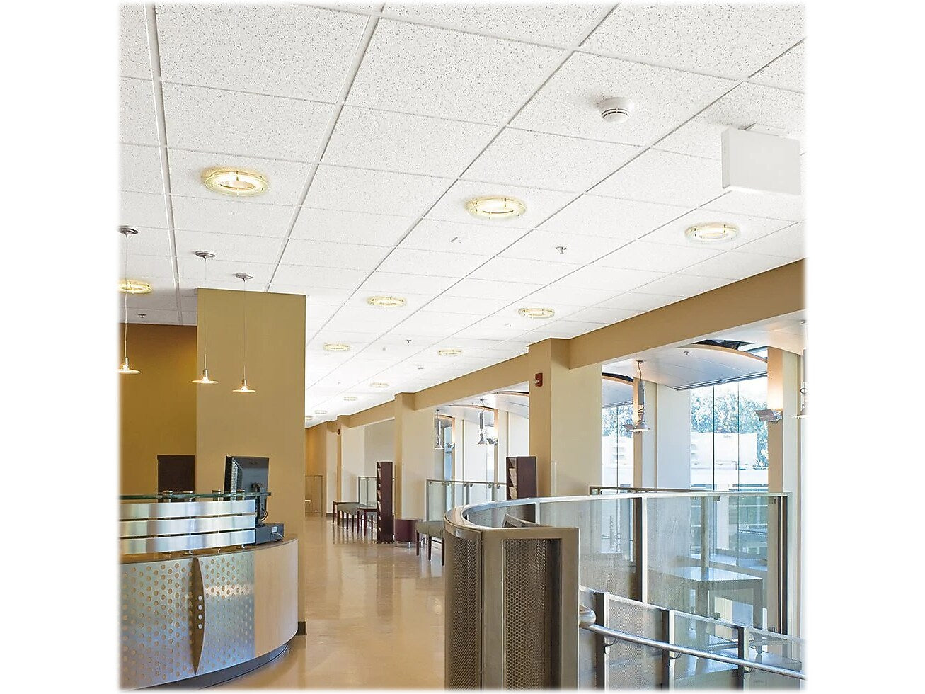 Armstrong FINE FISSURED Second Look II, Angled Tegular Edge Ceiling Tile 15/16, 24" x 48", White, 10/Carton (BP1760C)