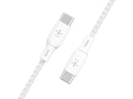 Belkin BoostCharge USB Type-C to USB Type-C Charging Cable, 6.6 ft., White, 2/Pack (CAB014bt2MWH2PK)