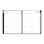 2025-2026 Blue Sky Enterprise 8.5" x 11" Academic Year Weekly & Monthly Planner, Plastic Cover, Black (130609-A26)