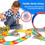 JITTERYGIT Race Track Glow in The Dark Magic Toy Set, 182 Pieces/Pack (FLASHTRACK-RACE-GID)