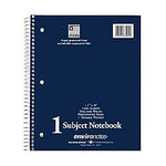 Bazic Notebook, 1-Subject, Asst Colors, College Rule, 8-1/2" X 11", 100 Sheets (1158100C)