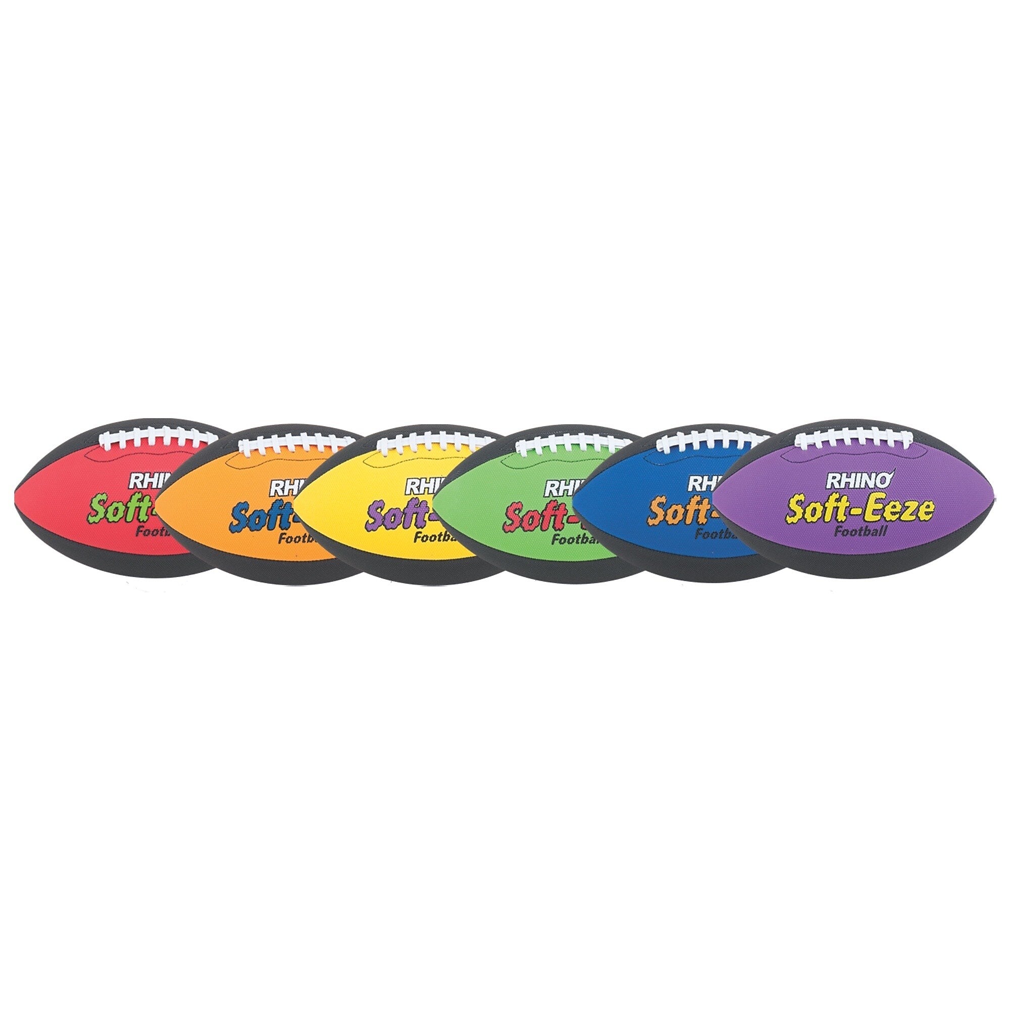 Champion Sports Football Set, Assorted Colors, 6/Set (CHSRS1SET)