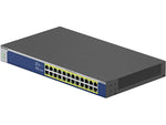 Netgear 24-Port Gigabit Ethernet High-Power PoE+ Unmanaged Switch, Gray (GS524PP-100NAS)