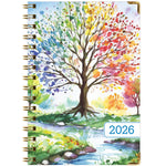2026 Global Printed Products Tree Seasons 5.5" x 8" Weekly & Monthly Planner, Paperboard Cover (NRY26-58-20)