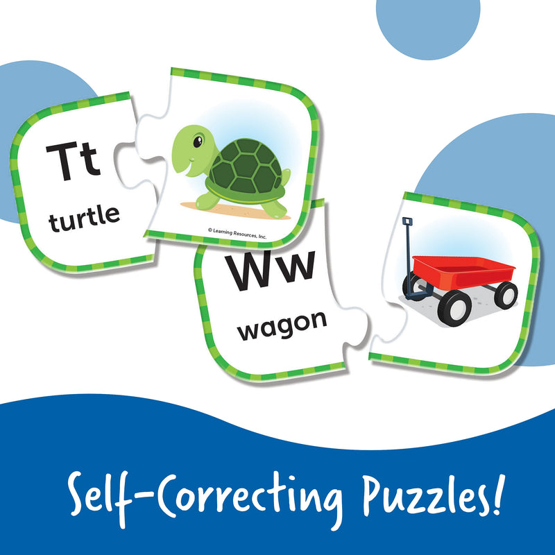 Learning Resources ABC Puzzle Cards Self Correcting Puzzles (LER6085)