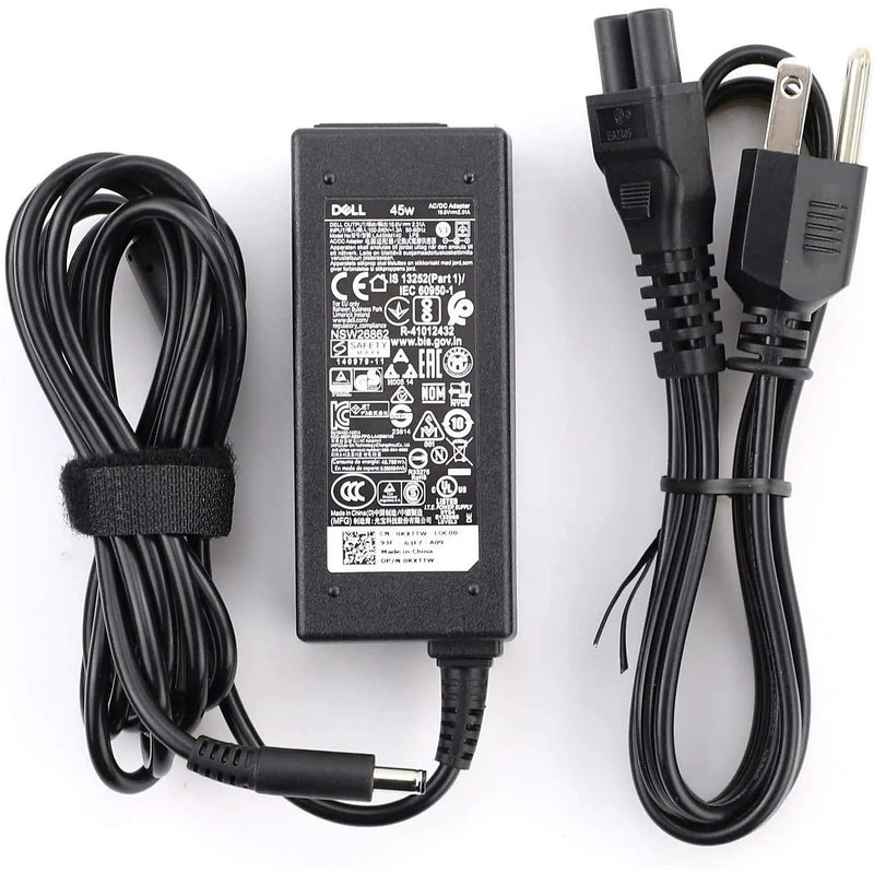 Dell 45W Laptop Adapter & Charger for Dell Inspiron Laptops, Black (LA45NM140)