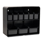 Mind Reader Plastic Organizer, Black (SNACKSHELF-BLK)
