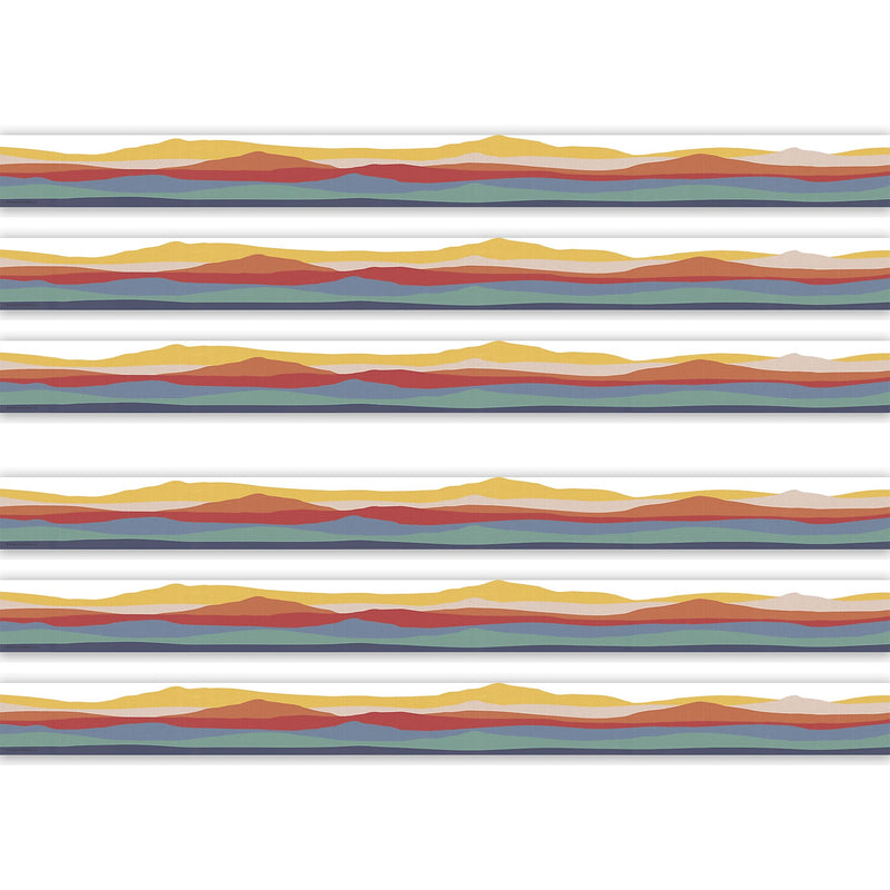 Teacher Created Resources Moving Mountains Die-Cut Border Trim, 2.75" x 35", 24/Pack, 6 Packs/Bundle (TCR9230-6)
