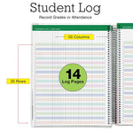 Global Printed Products Deluxe Spring Floral 8.5" x 11" Academic Teacher Planner, Plastic Cover (NAD-UNDTP-30)