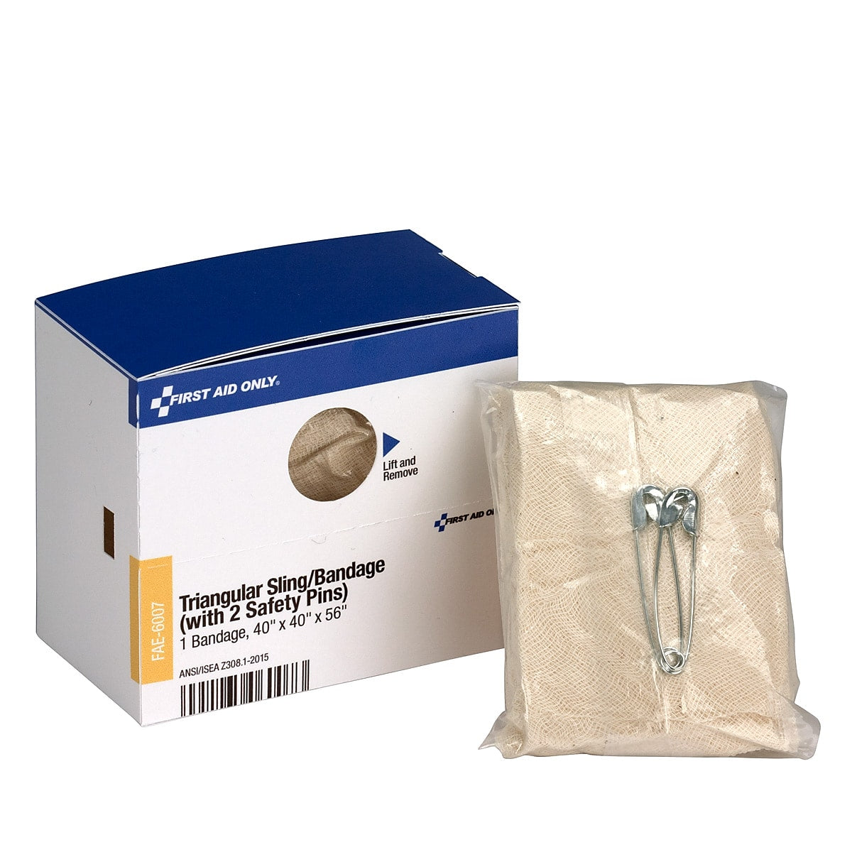 SmartCompliance Triangular Sling Bandages Refill, 40" x 56", 24/Carton (FAE-6007-CT)