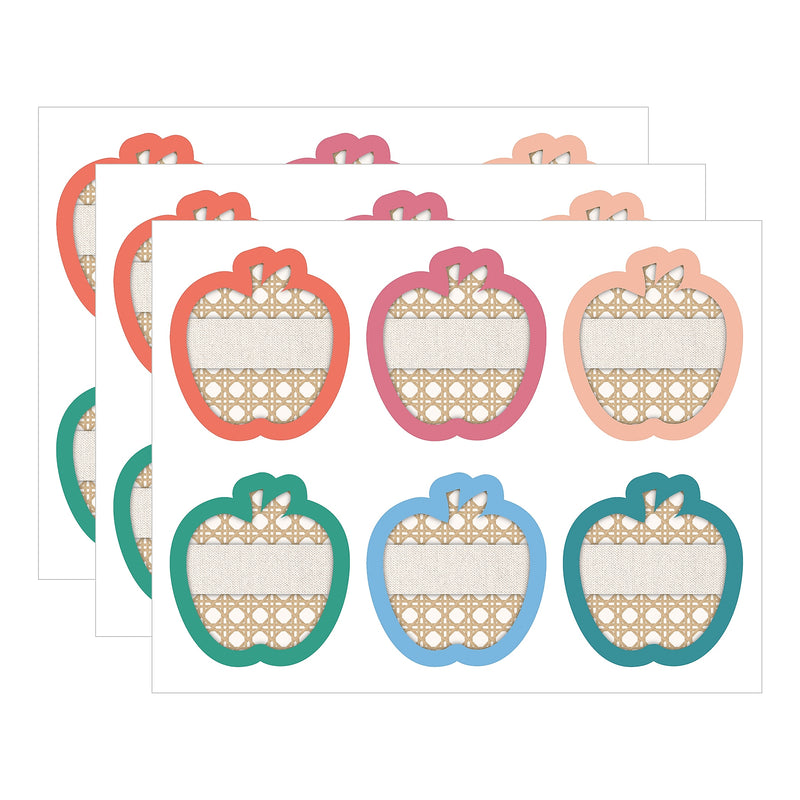 Carson Dellosa Education True to You Boho Apples Cut-Outs, 36/Pack, 3 Packs/Bundle (CD-120653-3)