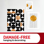 Command Small Poster Strips, White, 4 Strips/Pack, 100 Sets/Pack (17024CABPK)