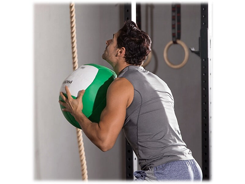 Champion Sports RHINO Promax Green/White Medicine Ball, 10 Lbs. (RPX10)