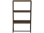 Household Essentials Wrap 41.5" 3-Shelf Bookcase, Brown/Black Laminate/Steel (8260-1)