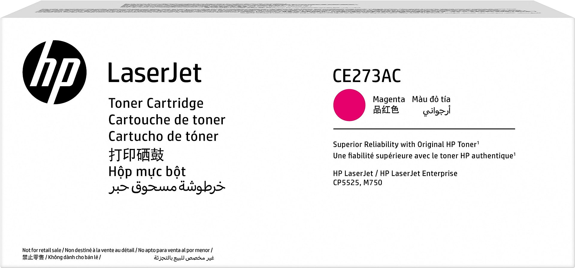 HP 650AC Magenta Standard Yield Toner Cartridge , Prints Up to 15,000 Pages (CE273AC)