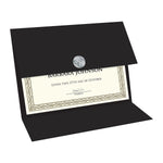 Royal Consumer Tri-Fold Certificate Holders, Black, 5/Pack (GEO47838)