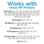 HP 45 Black Standard Yield Ink Cartridge, Prints Up to 930 Pages (51645A#140)