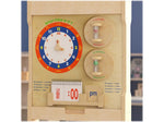 Flash Furniture Bright Beginnings Telling Time STEAM Wall Activity Board (MK-ME09609-GG)