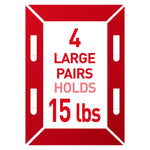 Command Large Hanging Strips, 16 lb., White, 20 Pairs/Pack (17206-20NA)