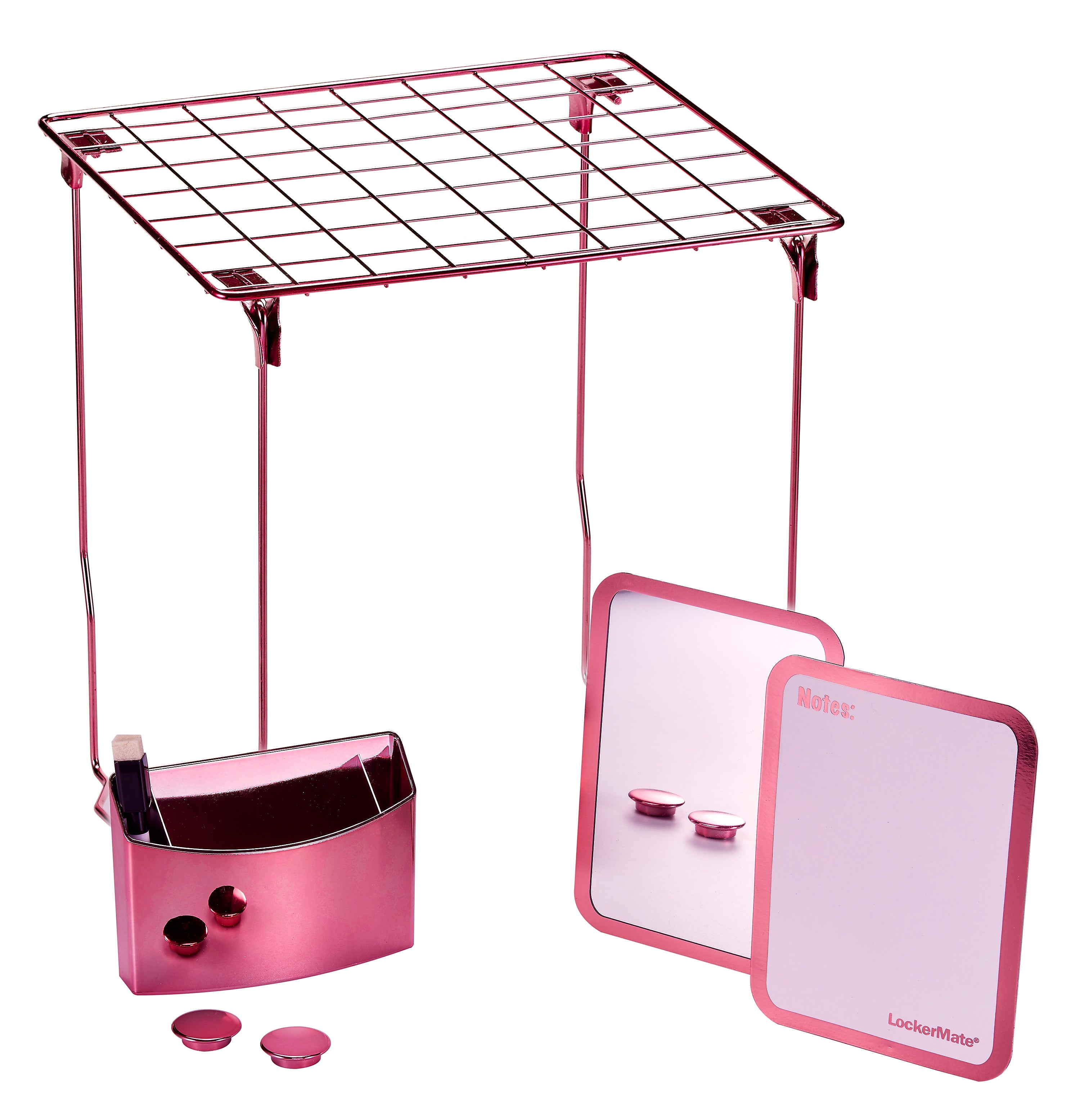 Lockermate 7-Piece Locker Accessory Kit, Rose Gold (05031)