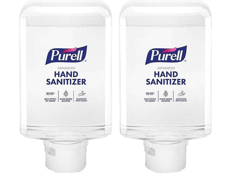 PURELL Advanced 70% Alcohol Foaming Hand Sanitizer Refill for ES10 Dispenser, Clean Scent, 1200 mL., 2/Carton (8353-02)