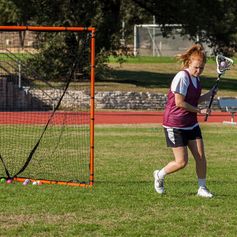 Champion Sports Backyard Lacrosse Goal & Net, Orange/Black (CHSLNGL)
