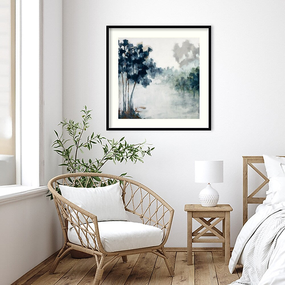 Amanti Art Soft Winter Light and Trees by Jacqueline Ellens Wood Framed Wall Art Print, 33" x 33" (A42675345301)