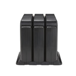 Dixie Ultra Triple Pack SmartStock Series-W Plastic Cutlery Dispenser, Black, 3/Carton (SSW3D85)