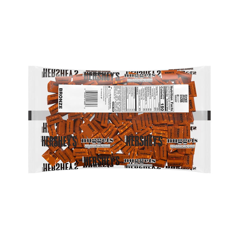 Hershey's Nuggets Milk Chocolate, Toffee and Almonds Candy Bulk Bag, 60 oz (HEC01685)