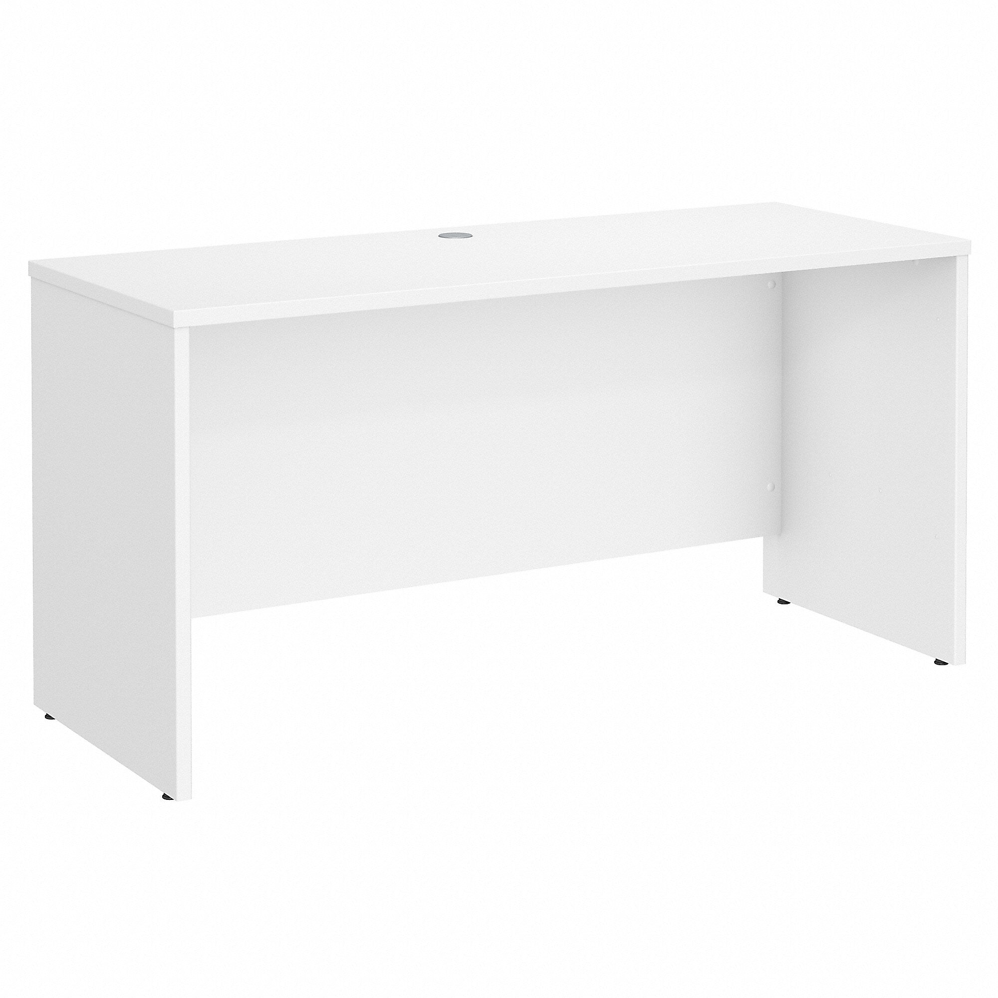 Bush Business Furniture Studio C 60"W Credenza Desk, White (SCD360WH)