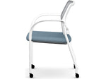 HON Ignition Fabric/Mesh Multipurpose Stacking Chair, Carolina/Designer White (HIGS6.F.H.IF.HAML21.PK7)