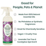 Absolute Green Eco-Friendly All-Purpose Cleaner, Lavender Spa Scent, 25 Fl Oz., 6/Carton (AG27-ST-6)