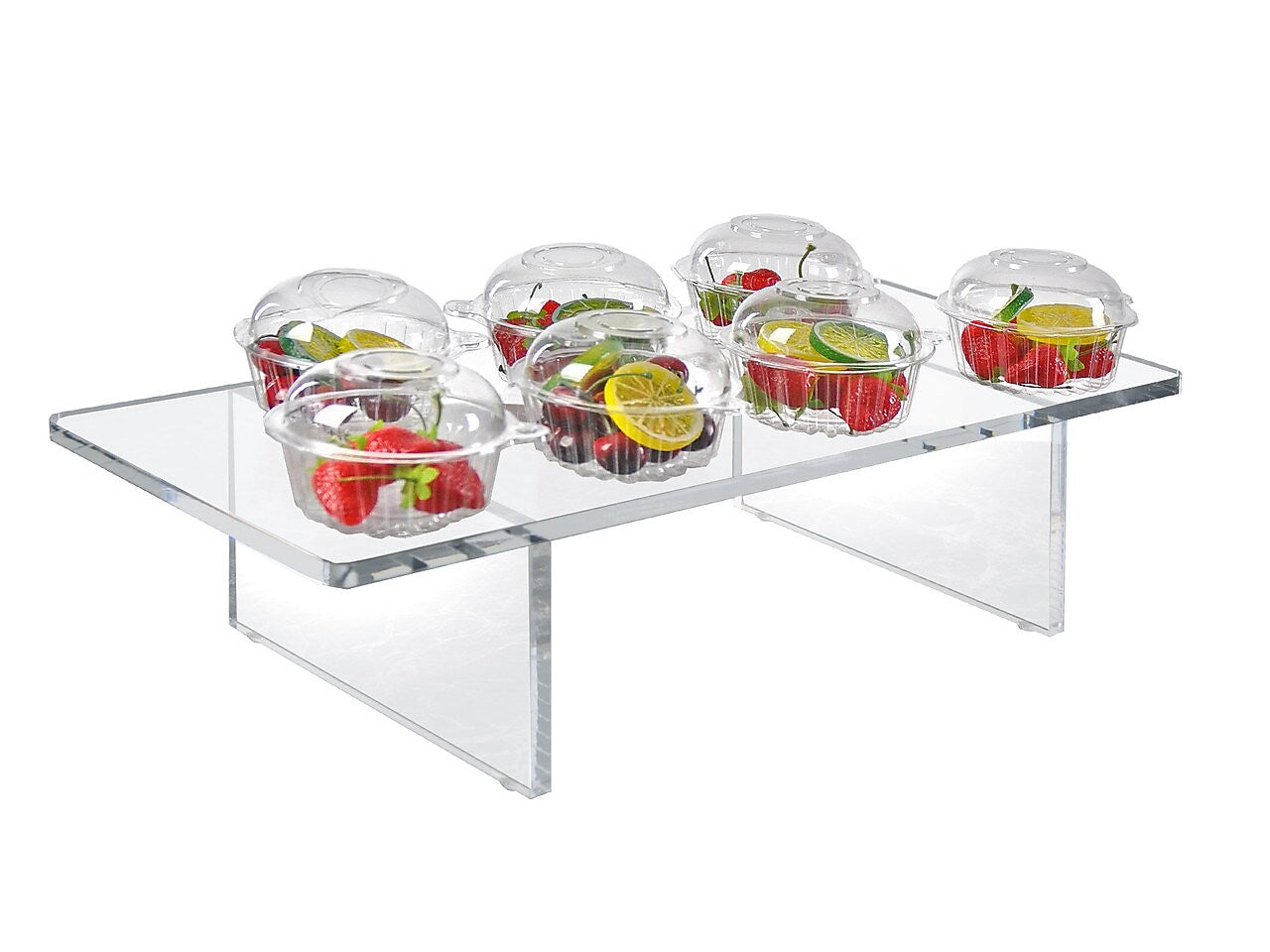 Azar Deluxe 22"W Riser, Clear, Each (515376)