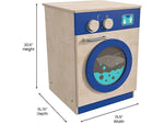 Flash Furniture Bright Beginnings Kids' Washing Machine with Integrated Storage, Brown/Blue (MK-ME03546-GG)