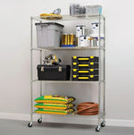 Alera 4-Shelf Metal Unit, 48"W, Silver (ALESW604818SR)